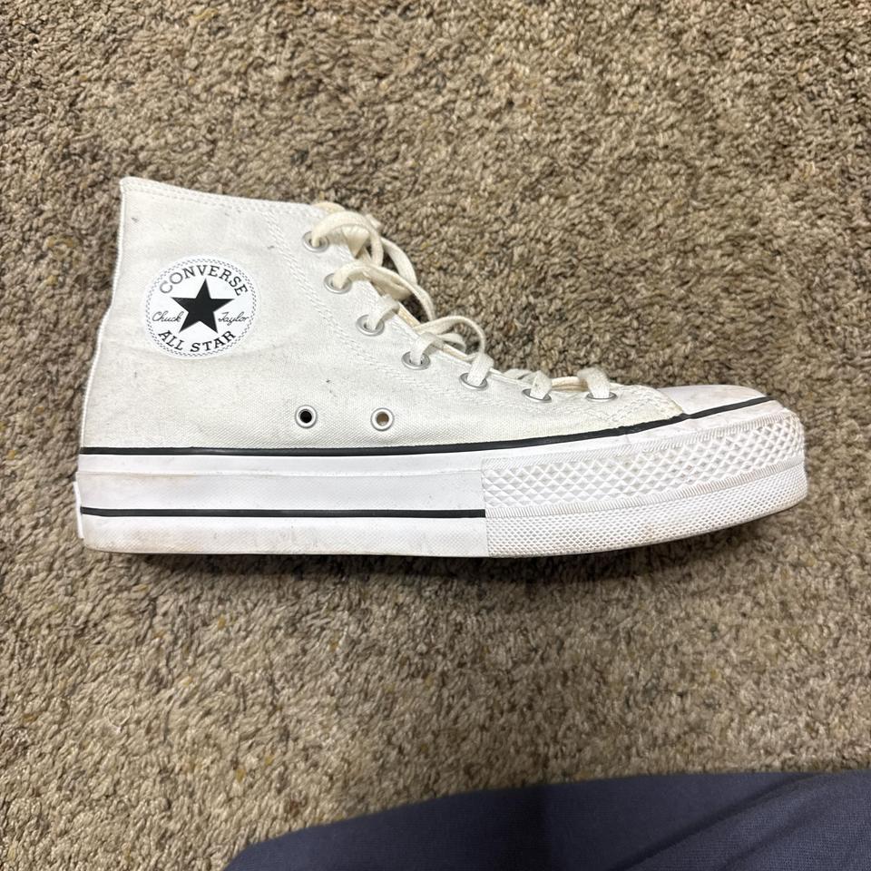 White Converse Womans Size 9 Ae8e 3