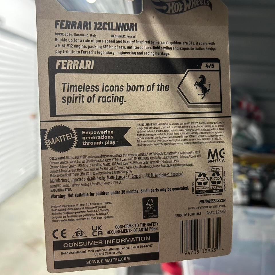 Hot Wheels Ferrari 12c 164 7182 4
