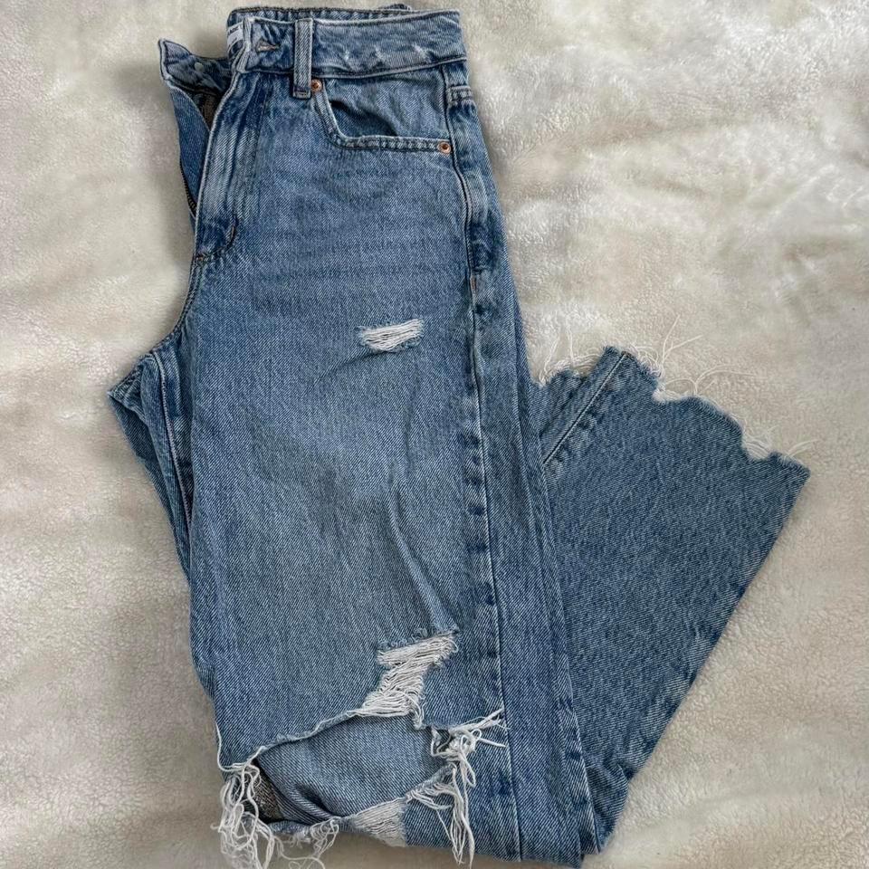 Garage High Waisted Straight Leg Mom Jeans