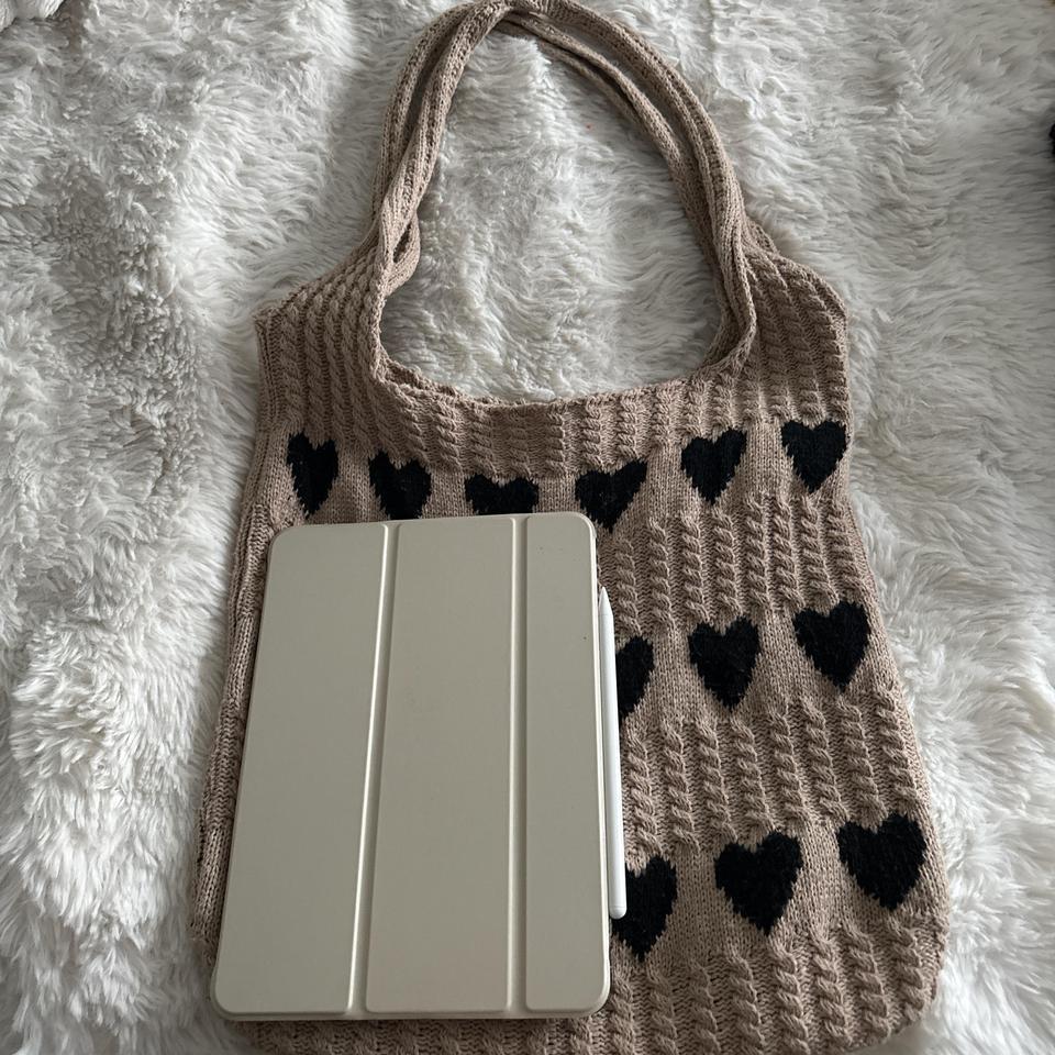 Black And Tan Heart Tote A479 2
