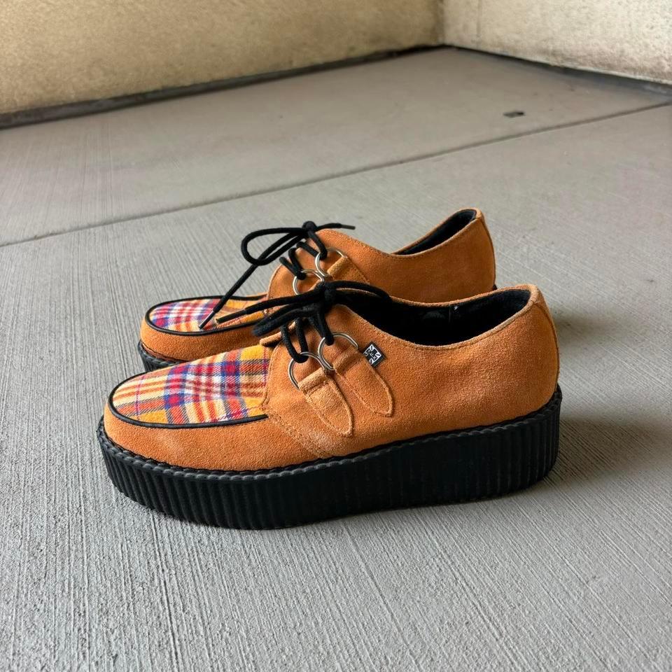Tuk Orange Suede And Plaid 0ef8 3