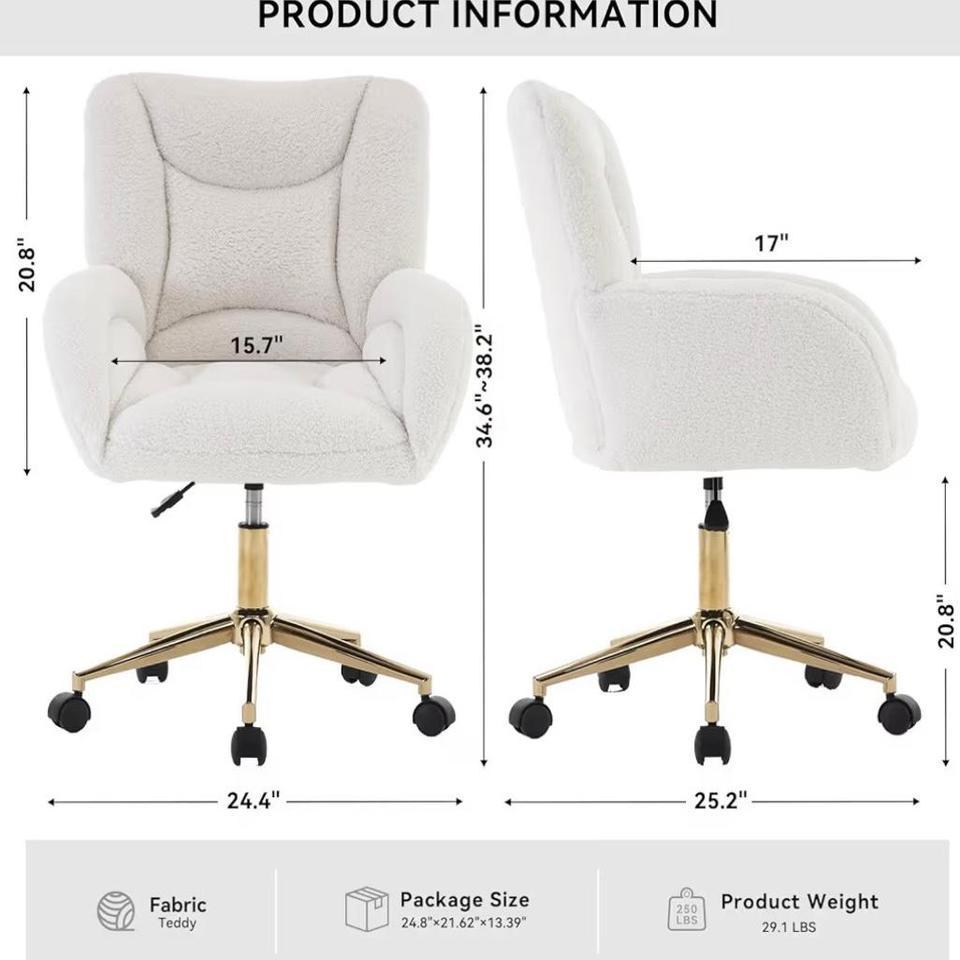 Foxhunter Vanity Chair With Ergonomic Cc44 3