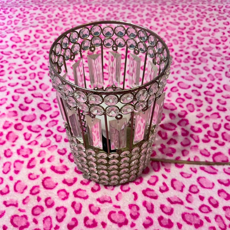 Authentic Y2k Beaded Crystal Lamp 36eb 3