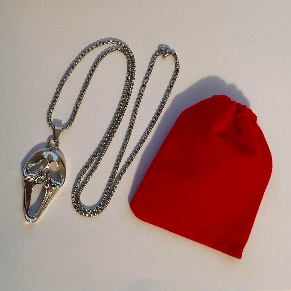 Ghost Face Mask Necklace Halloween 4