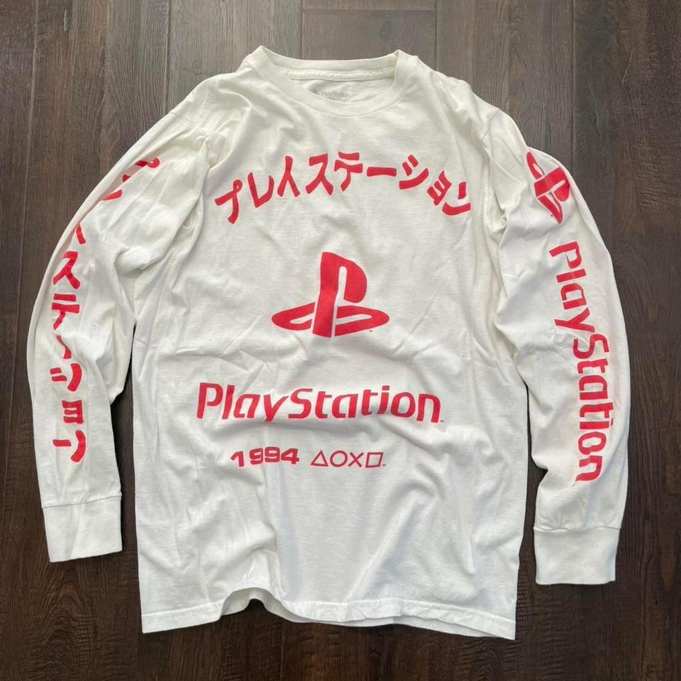 Playstation White Red Long Sleeve 4aa2