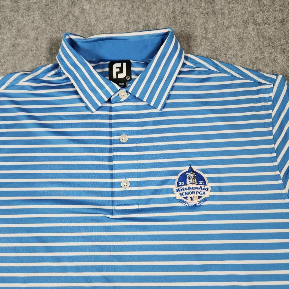Footjoy Polo Mens Large Blue 5a5a 2