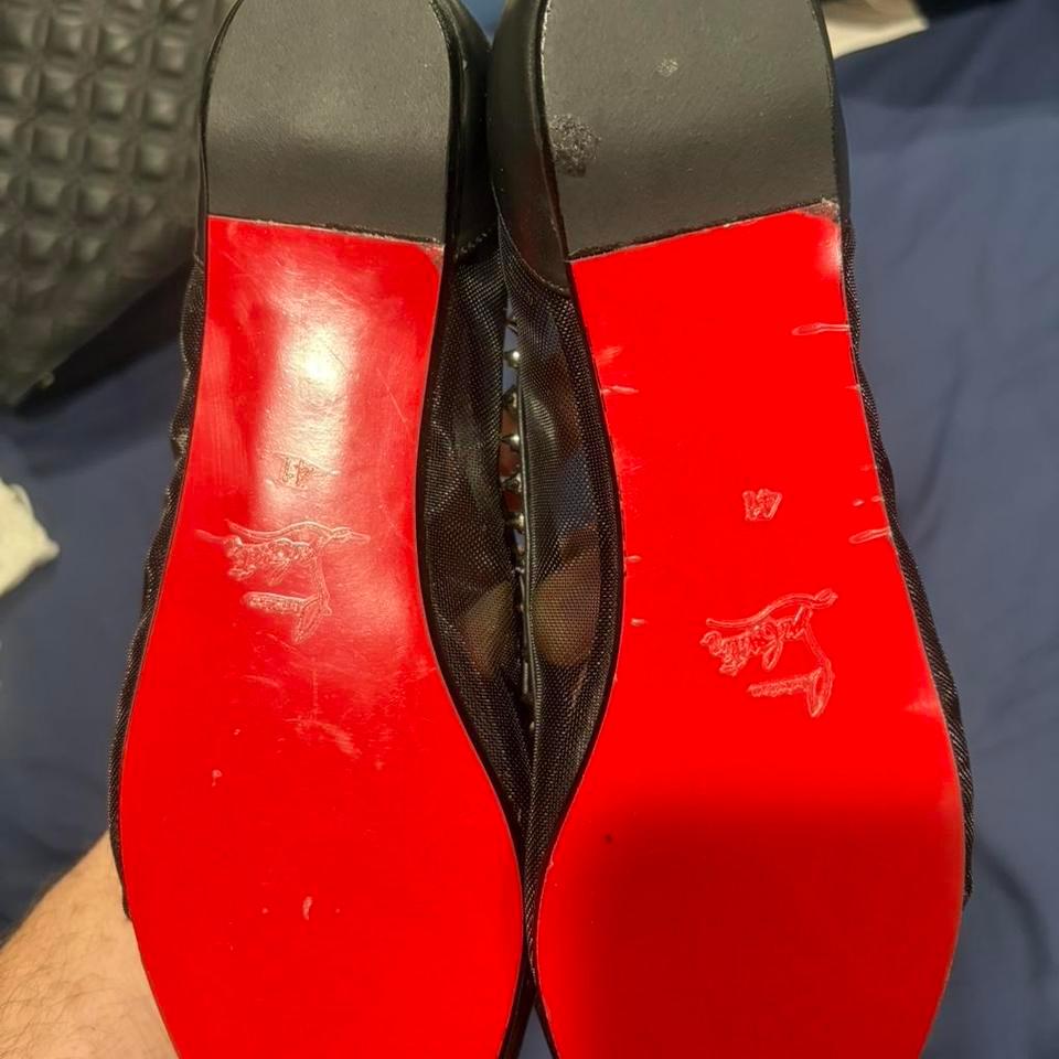 Black Christian Louboutin Spiked Ballet 1181 2