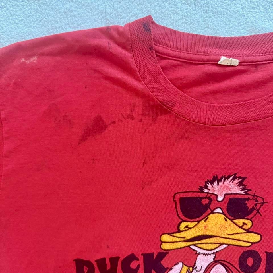 Red 90s Vintage Duck Off 96af 4