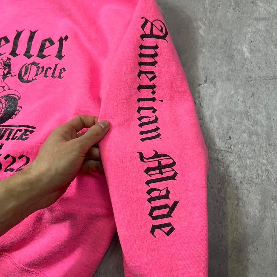 Vintage Keller Cycle Biker Hoodie 89f1 4