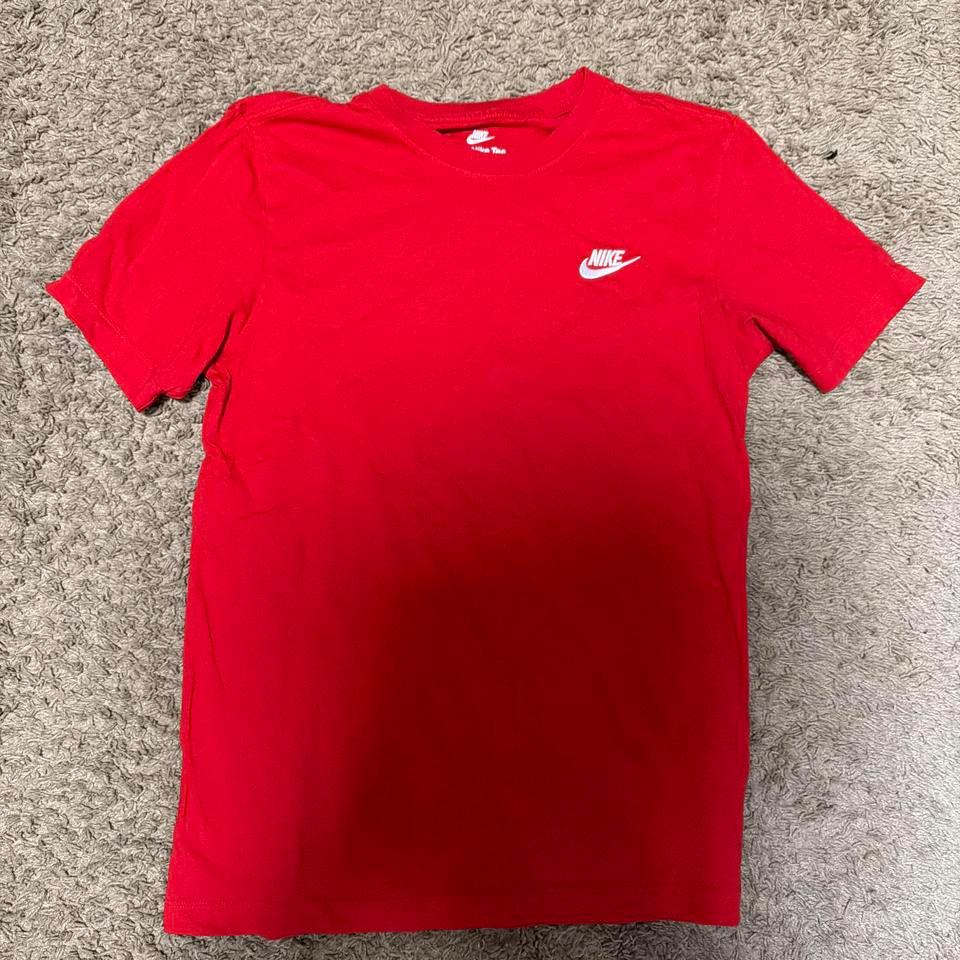 Red Nike T Shirt Basic Red Ed54