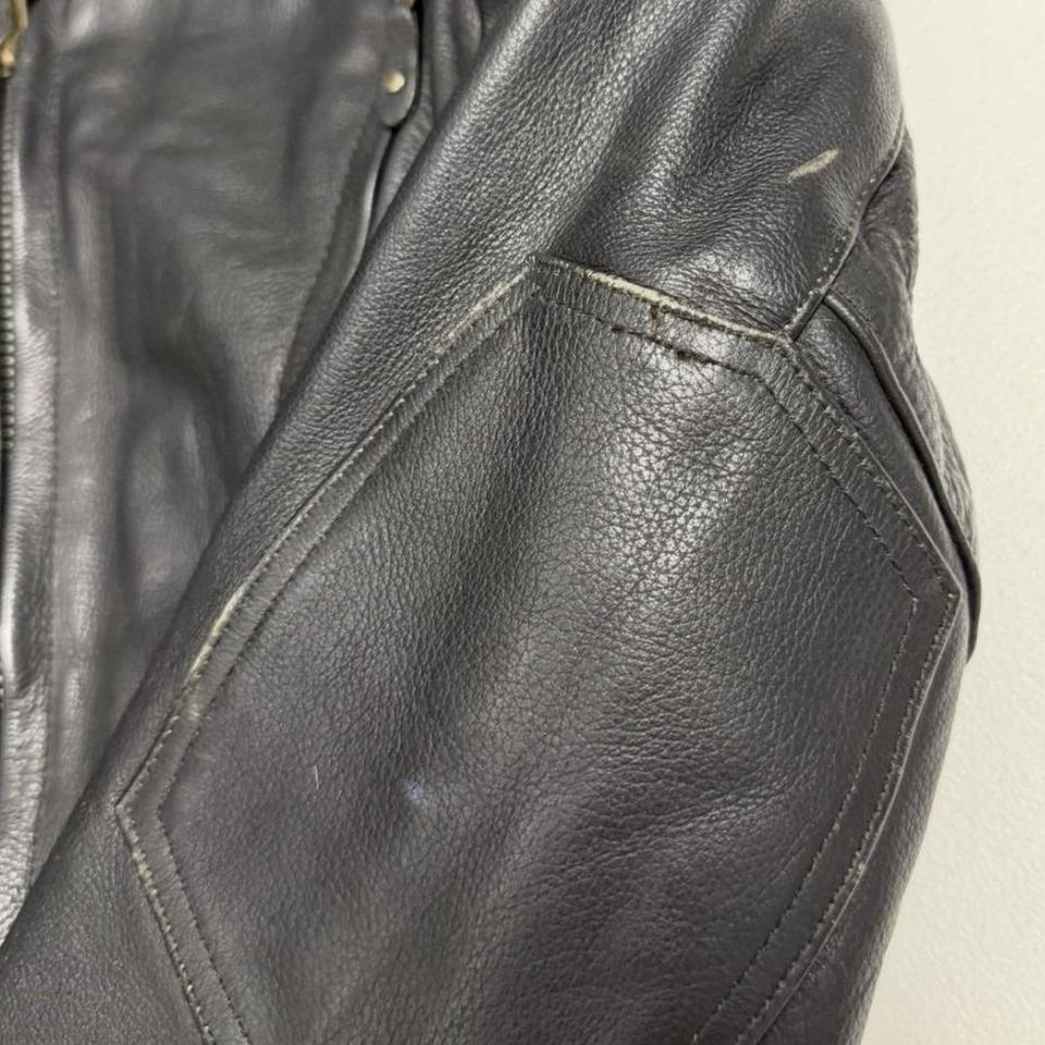 Black Leather Motorcycle Jacket Cafe 4ead 4