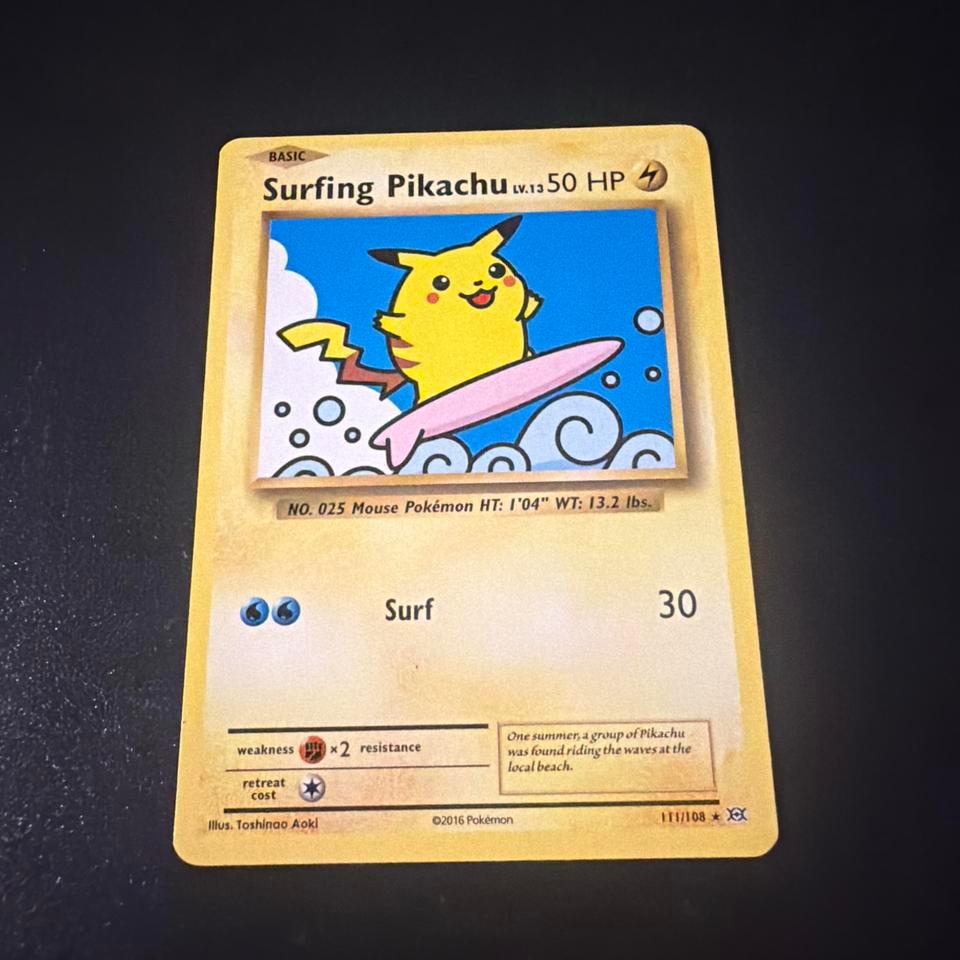 Surfing Pikachu 111108 Xy Base Cfc5