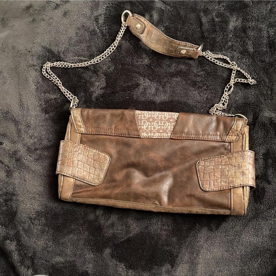 Vintage Guess Brown Purse With C2a4 2