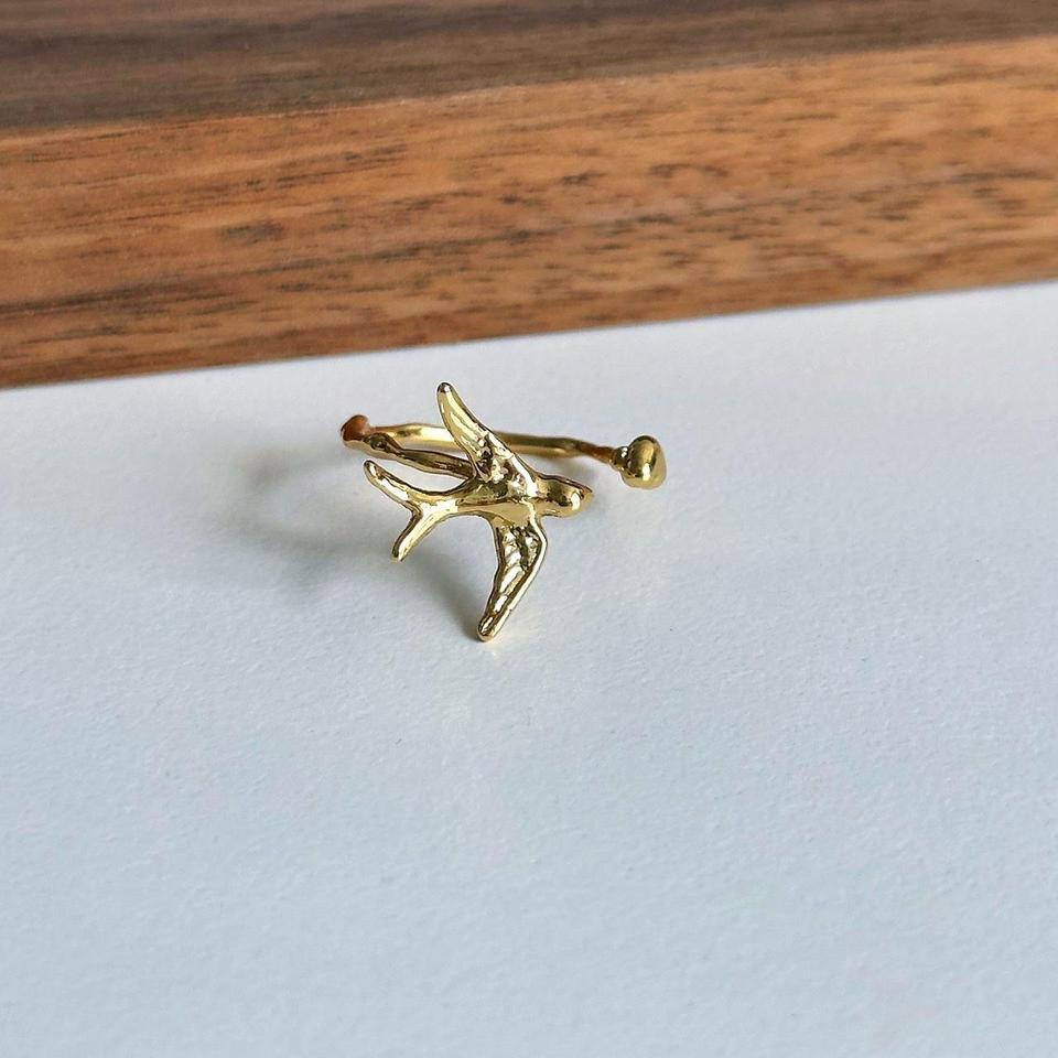Gold Bird Little Heart Opened 3e8d 3
