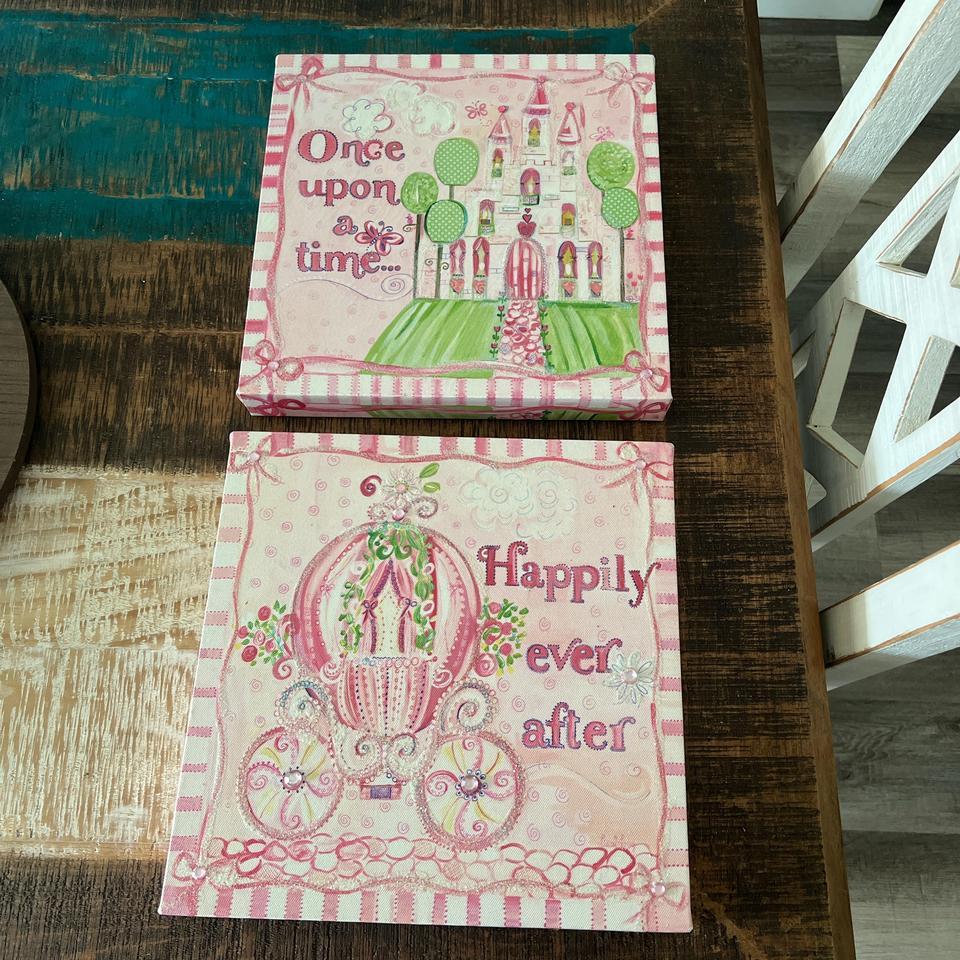 Princess Canvas Wall Art Set B58f