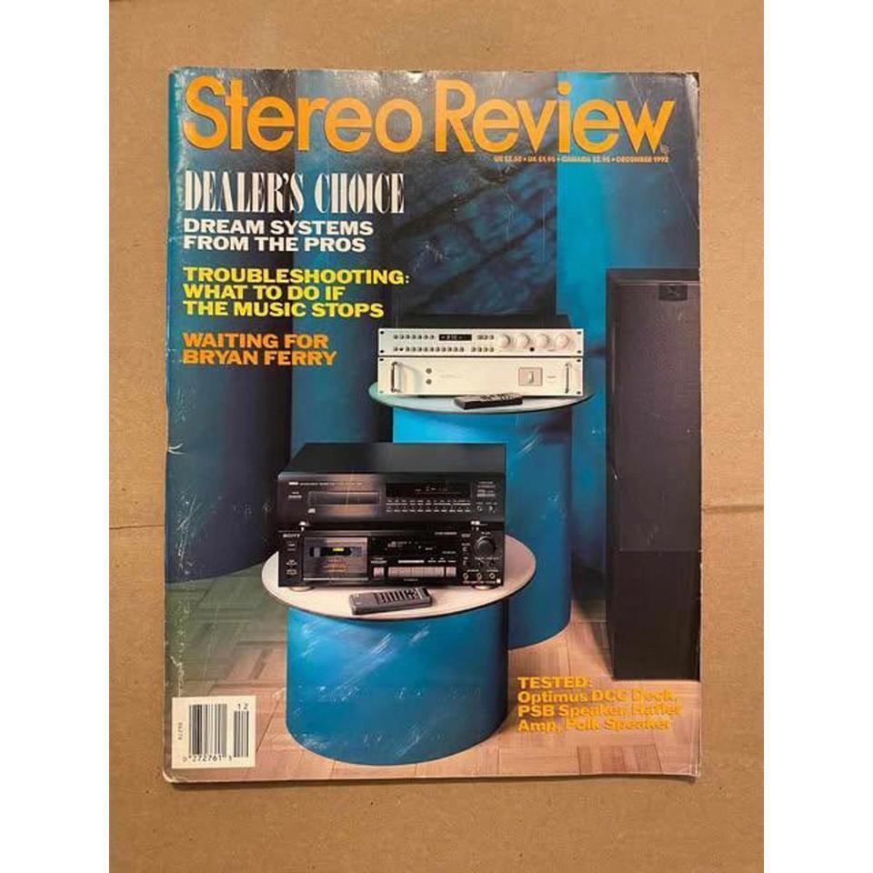 Stereo Review December 1992 Vintage E79c