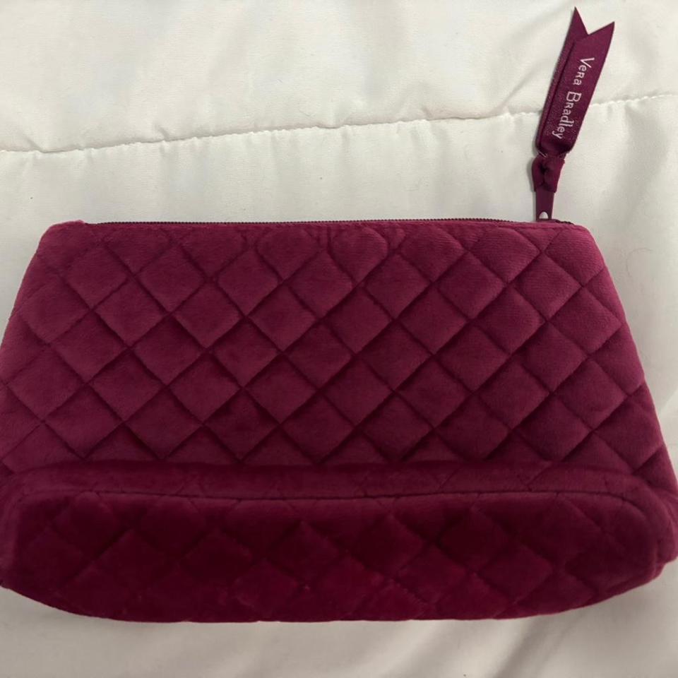 Vera Bradley Burgundy Quilted Toiletry 0d1a 2