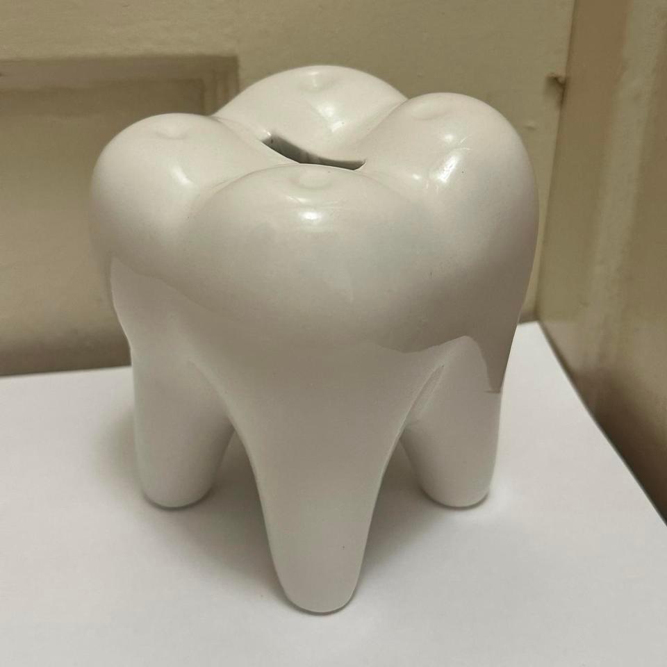 Vintage Ceramic Mini Tooth Bank 5950 2