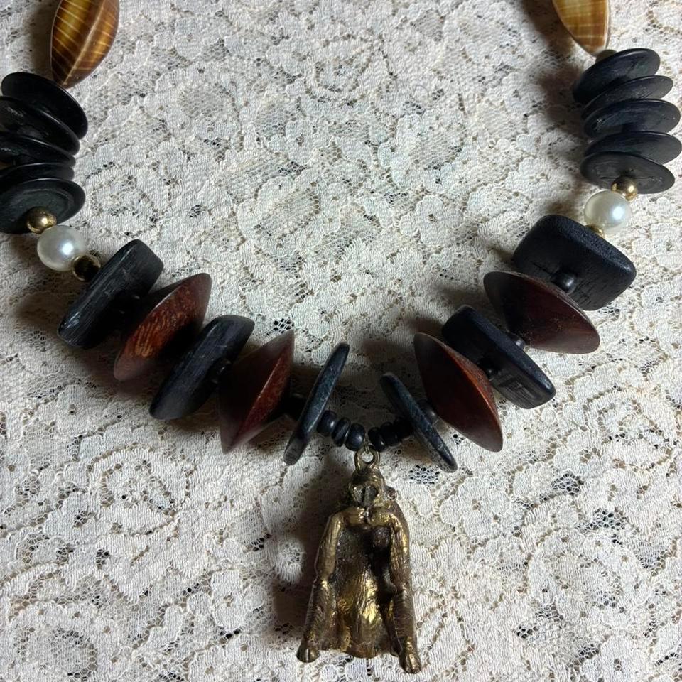 Tribal Statement Necklace With Speak 6