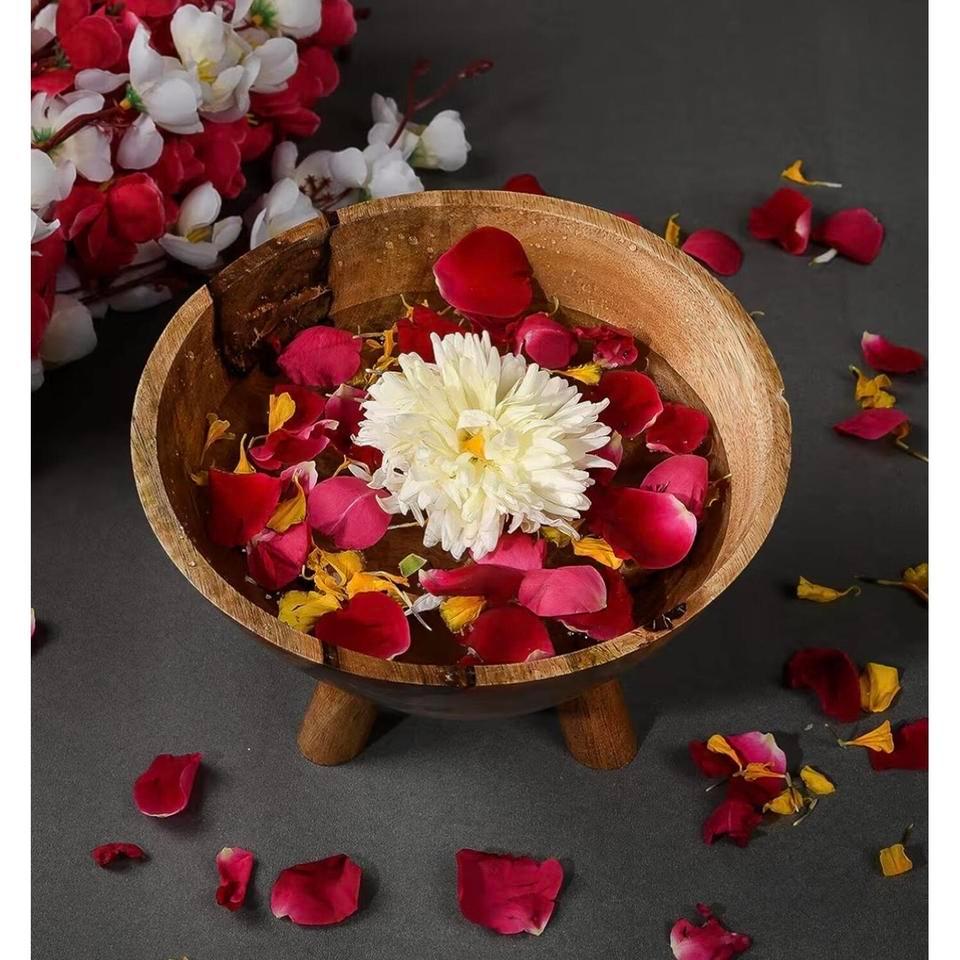 Indian Urli Bowl Wooden Traditional 5b7c 2