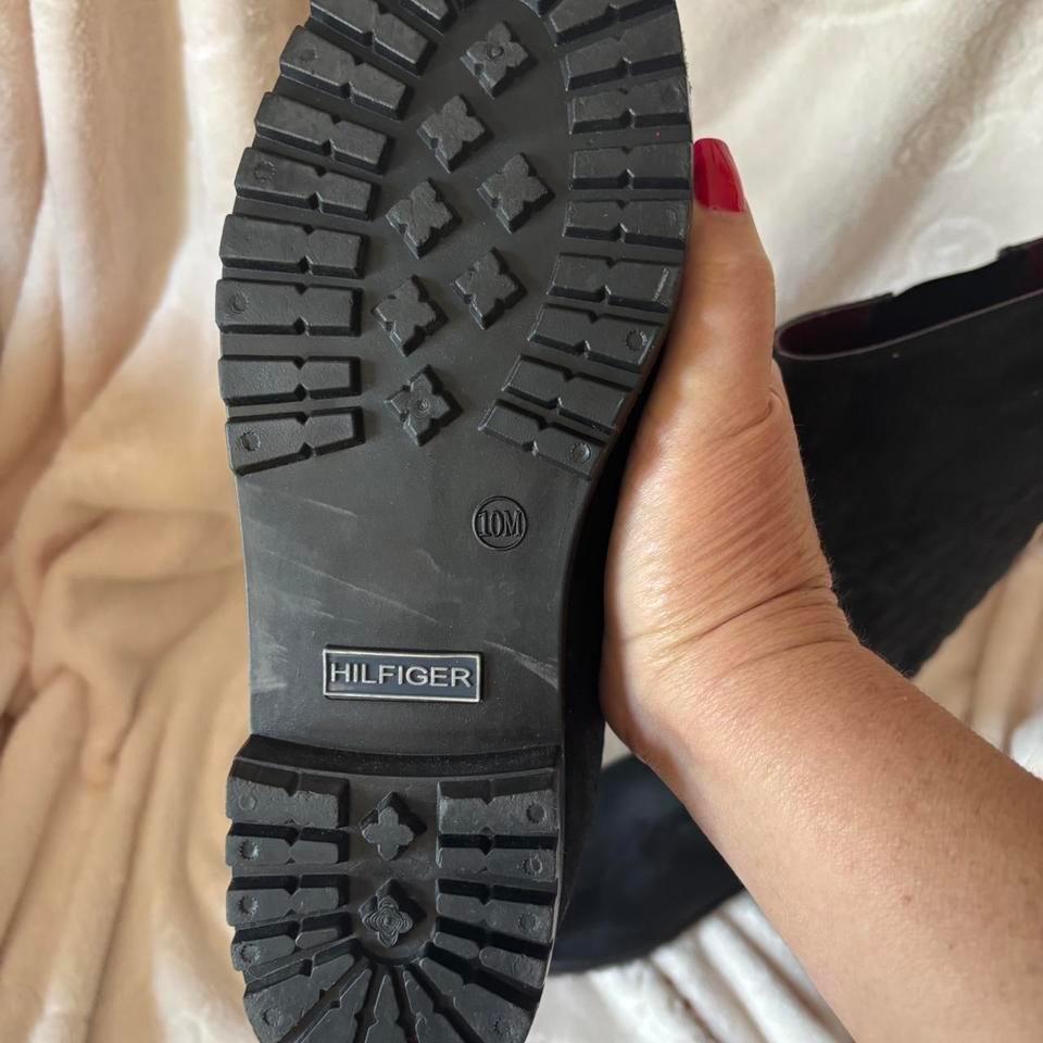 Black Tommy Hilfiger Suede Knee High 3