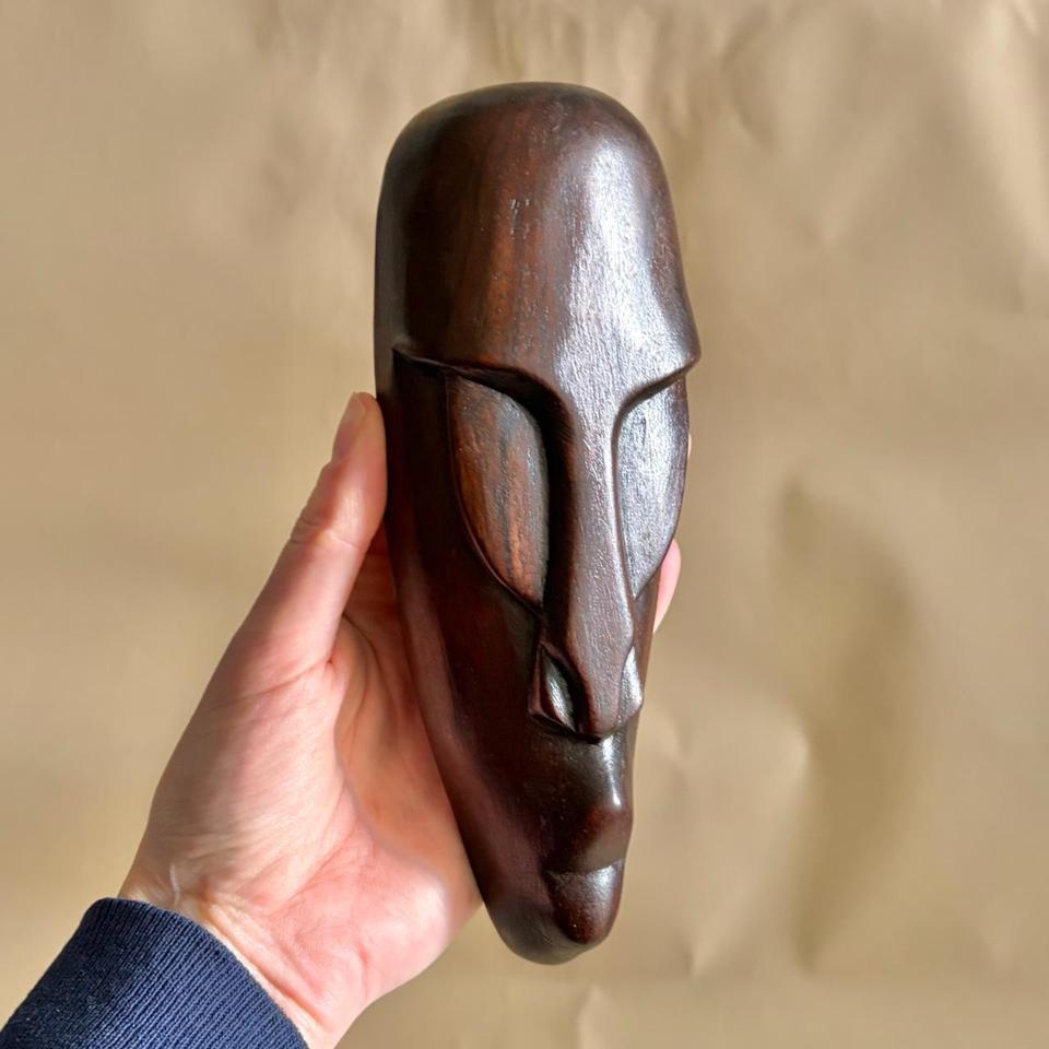 Hand Carved Wood Tribal Mask F2b0