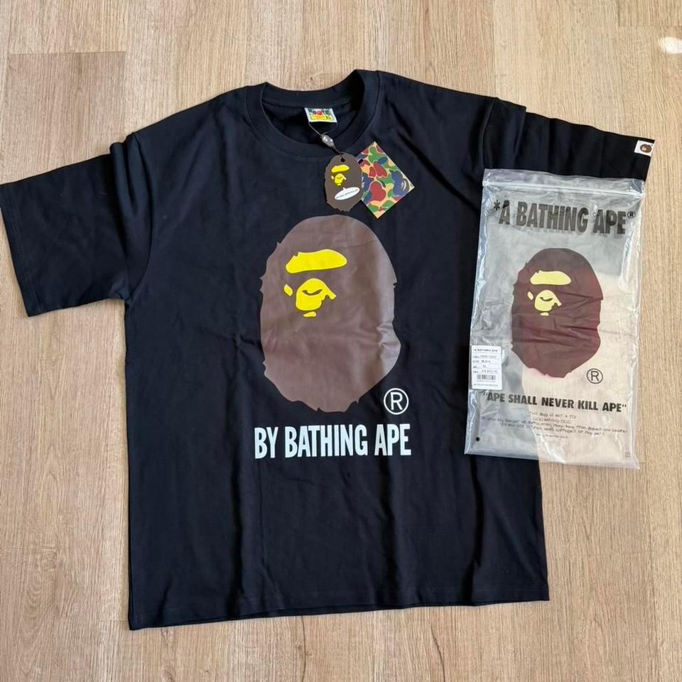 Bape Black Graphic Tee With 8234