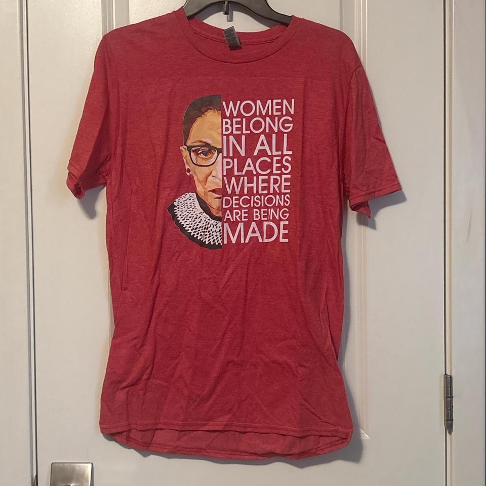 Red Ruth Bader Ginsburg T Shirt Aabc