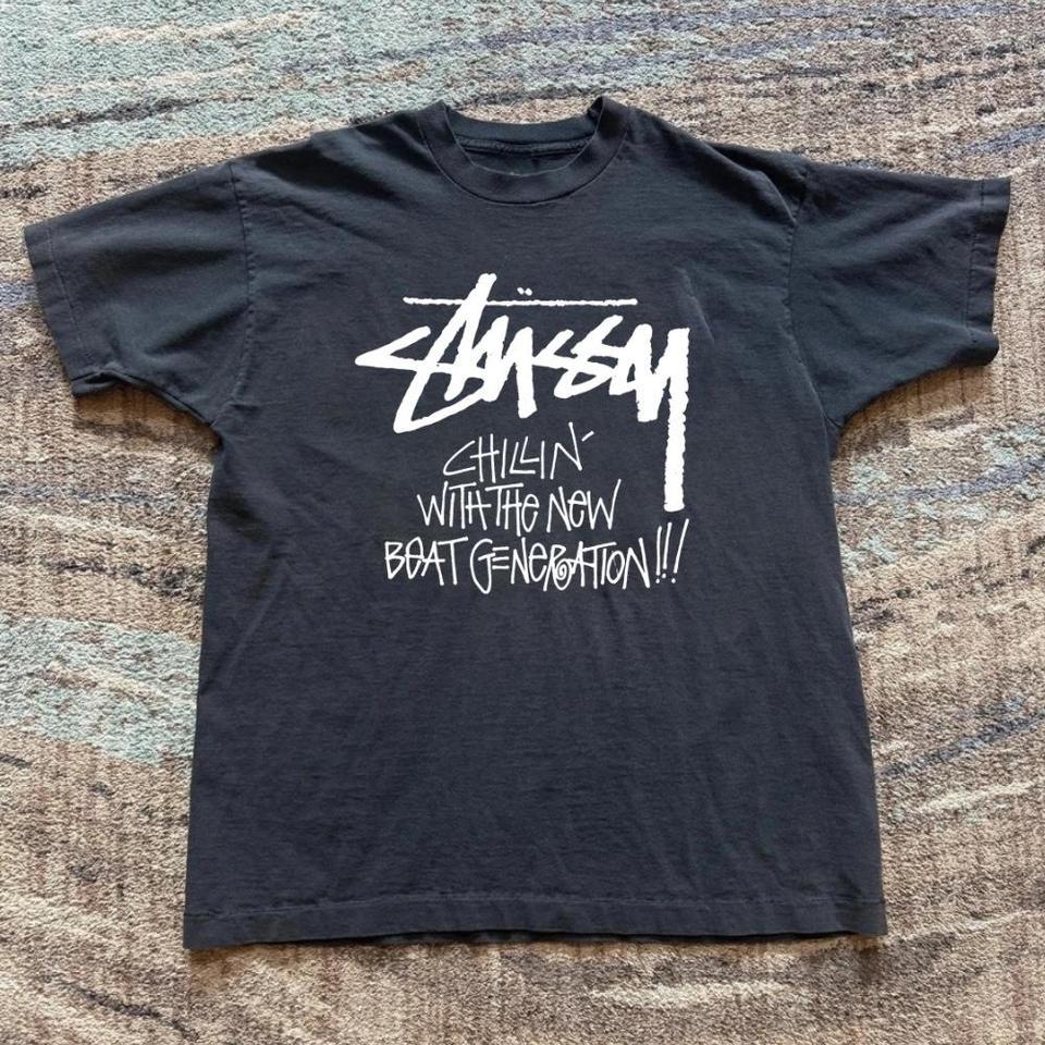 Stussy Black Graphic Tee Skater 7848