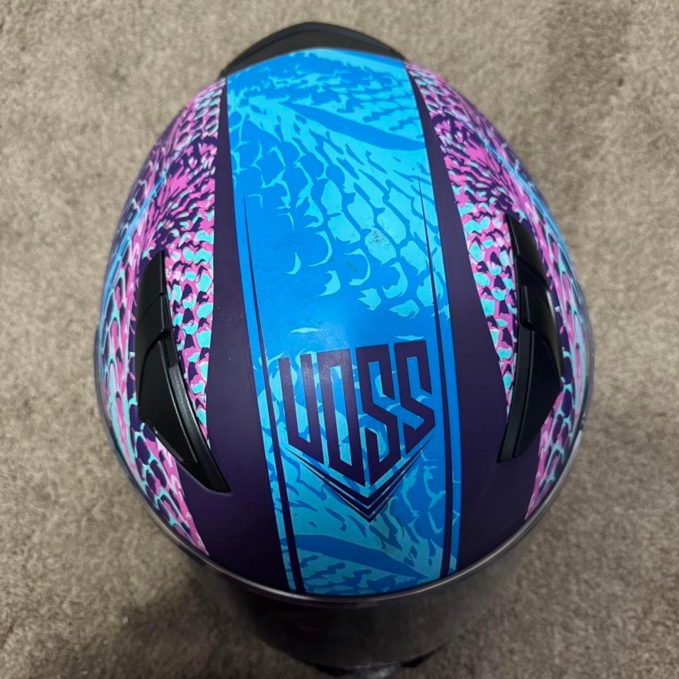 Purple Haze Motorcycle Helmet With 9671 3