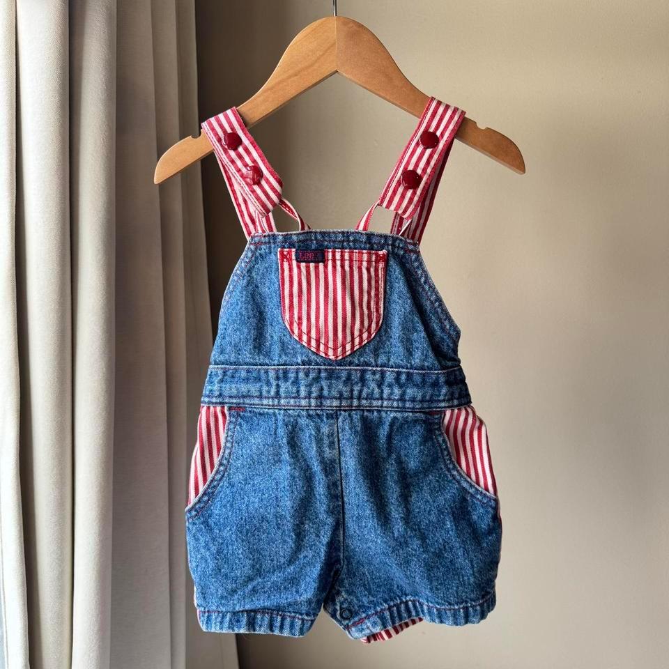 Vintage Lee Denim Shortalls Tagged