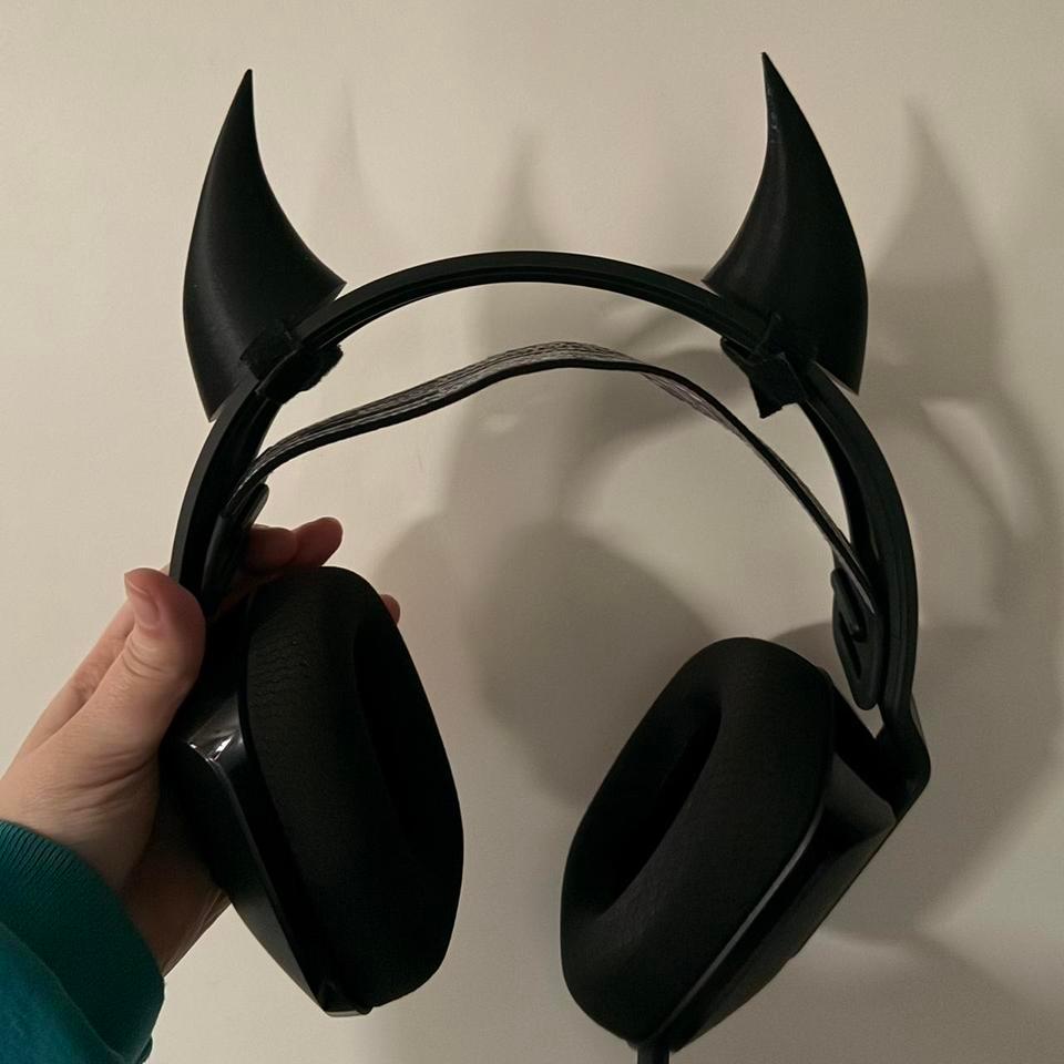 Headset Horn Attachments Velcro Horns 9146
