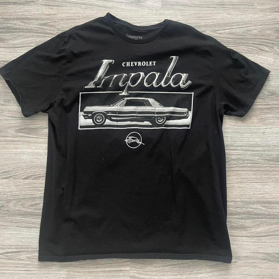 Black Chevrolet Impala T Shirt Size D4bf