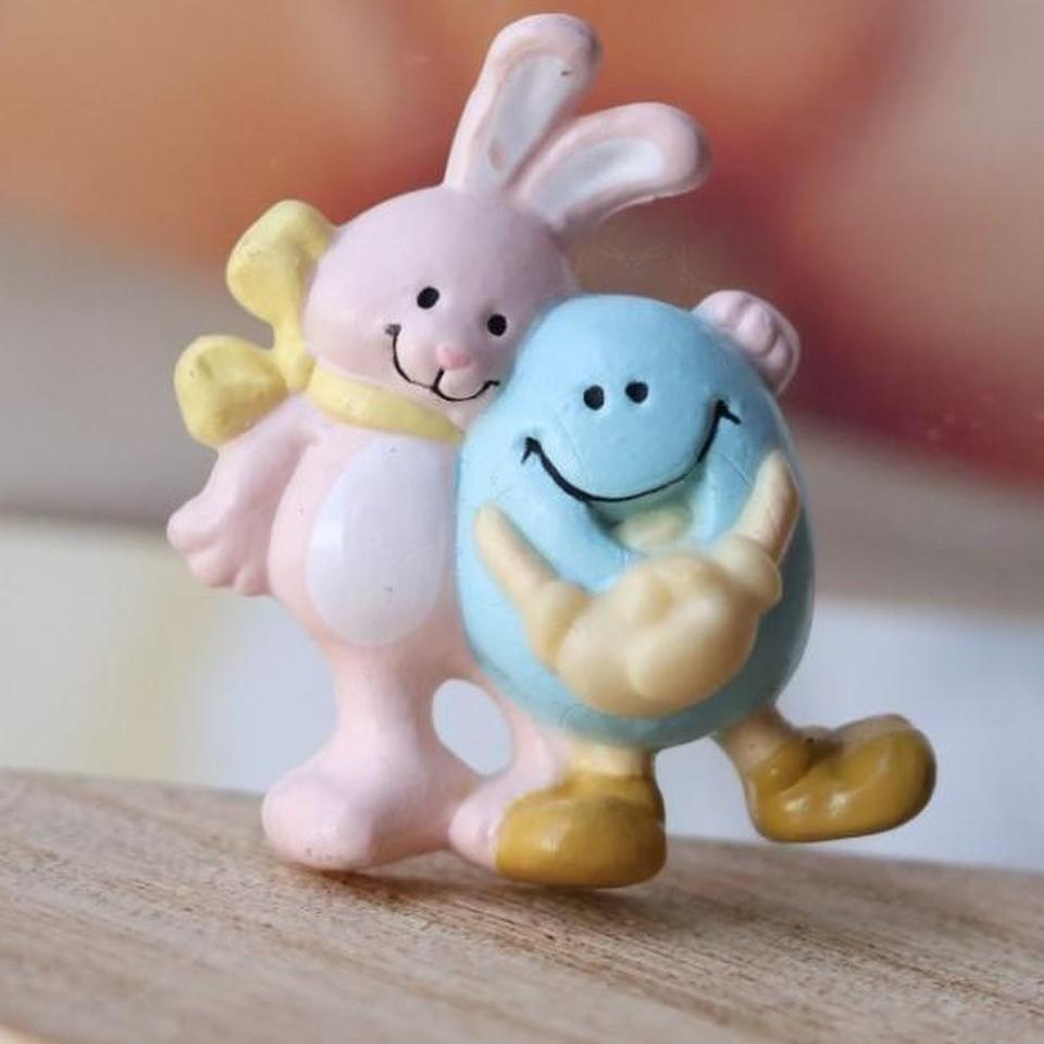 Vintage 80s Easter Buddies Pastel 805e