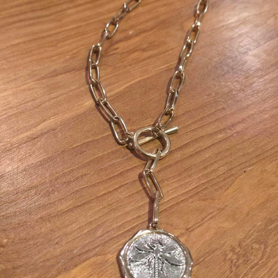 Gold Silver Dragonfly Coin B9f8