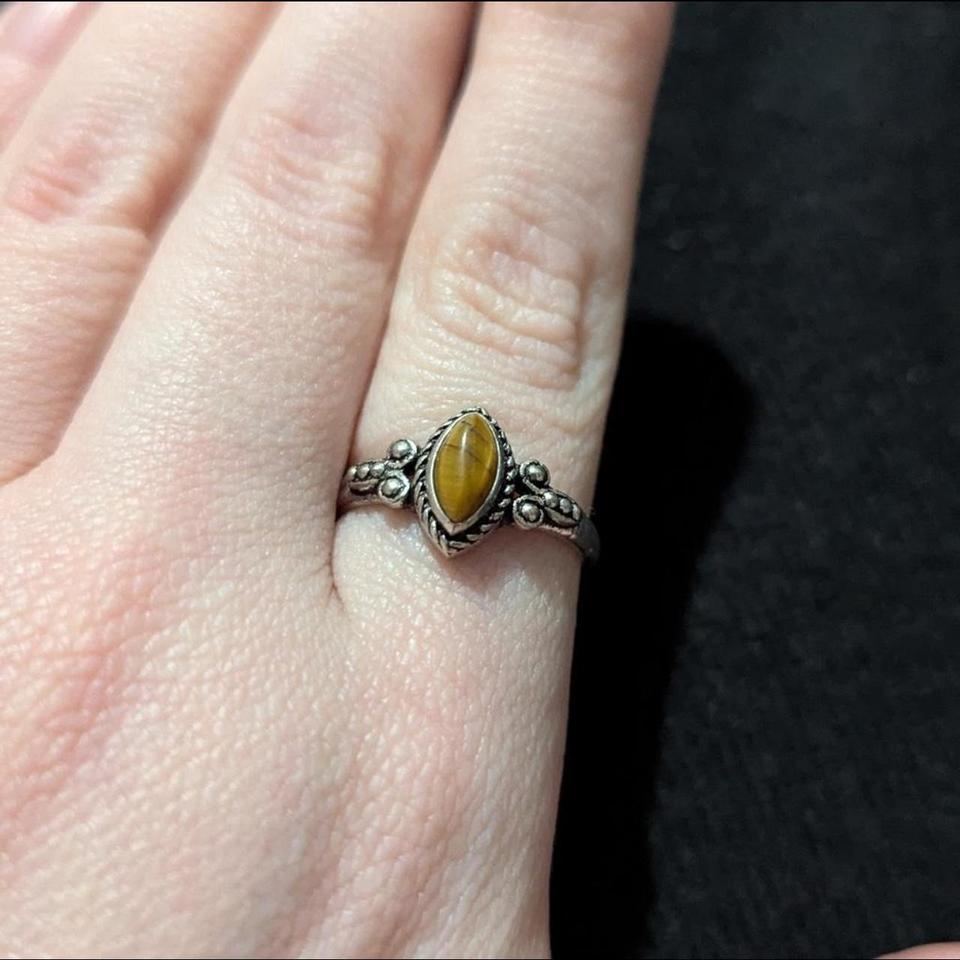 Silver Plated Brown Tigers Eye 66a3