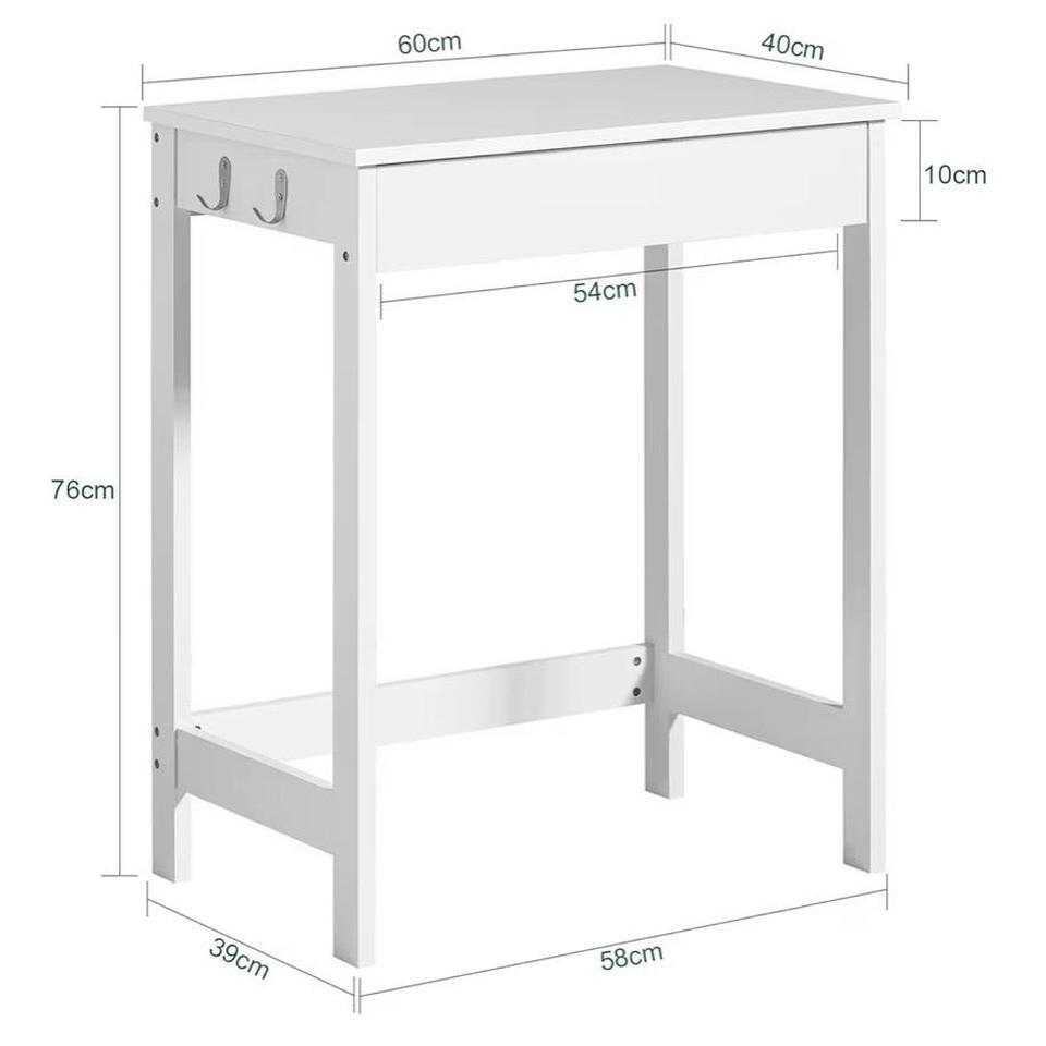 Small White Desk Desk Vanity 7024