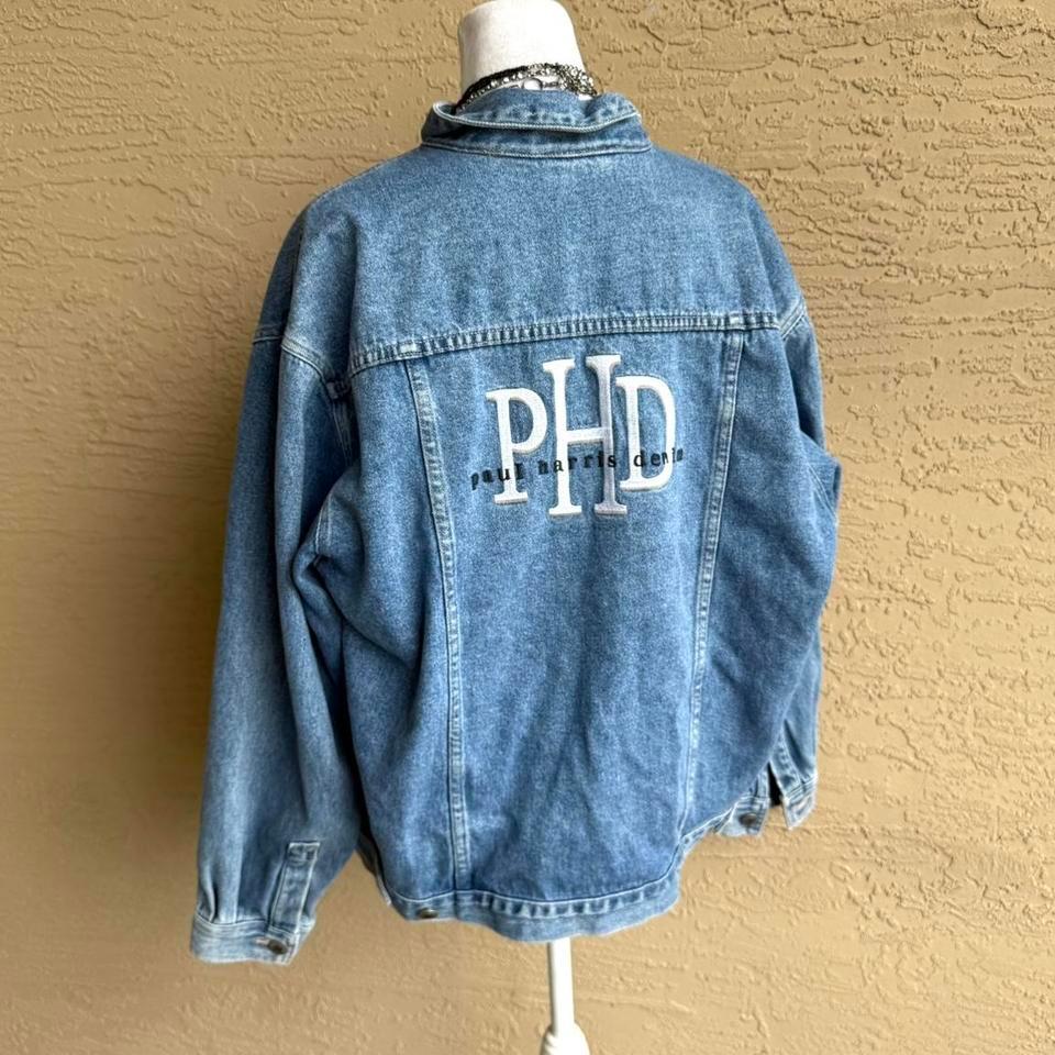 Vintage Denim Jacket 90s Oversized C89c 4