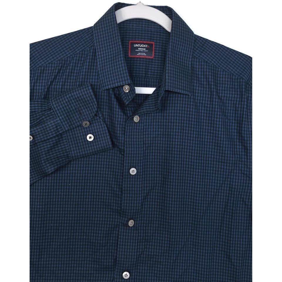 Untuckit Shirt Mens Medium Blue 8f5a