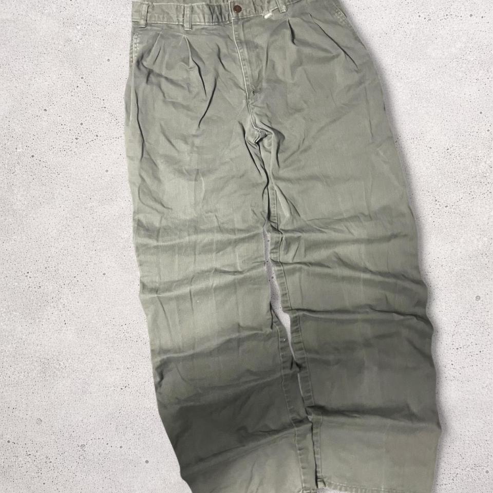 Sun Faded Green Pleated Baggy Acb8