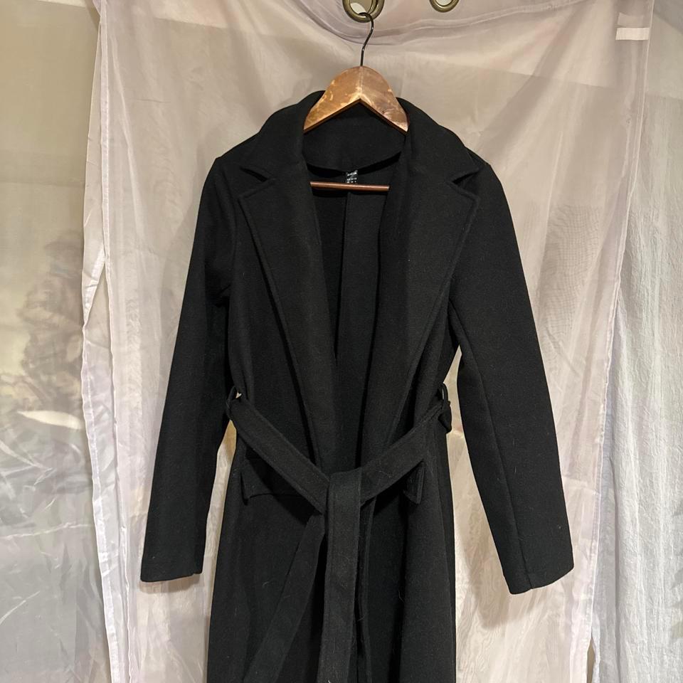 Black Long Coat Outerwear Winter A5d1 2
