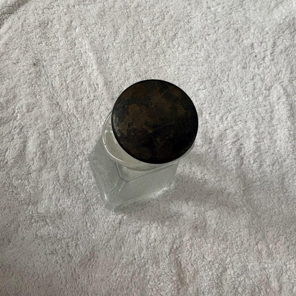 Vintage Heisey Glass Etched Oil 65ef 3