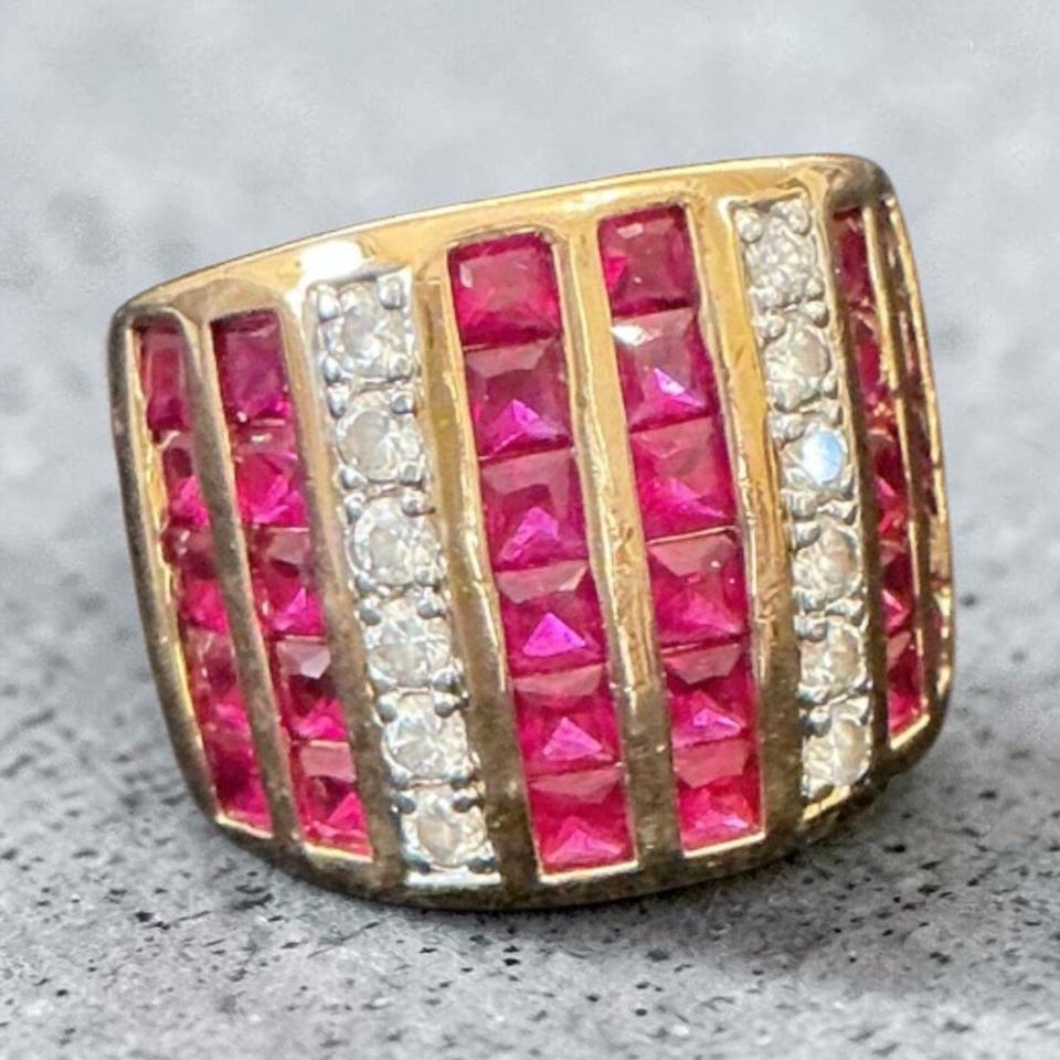 Channel Set Gemstones Ring Ross Simons 5a0d