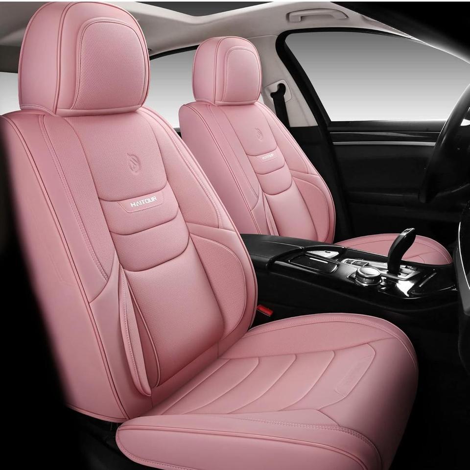 Pink Leather Seat Covers Used 4