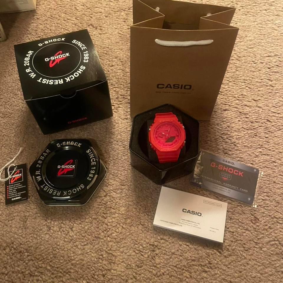 Casio G Shock Red Watch Gshock 10c2 3