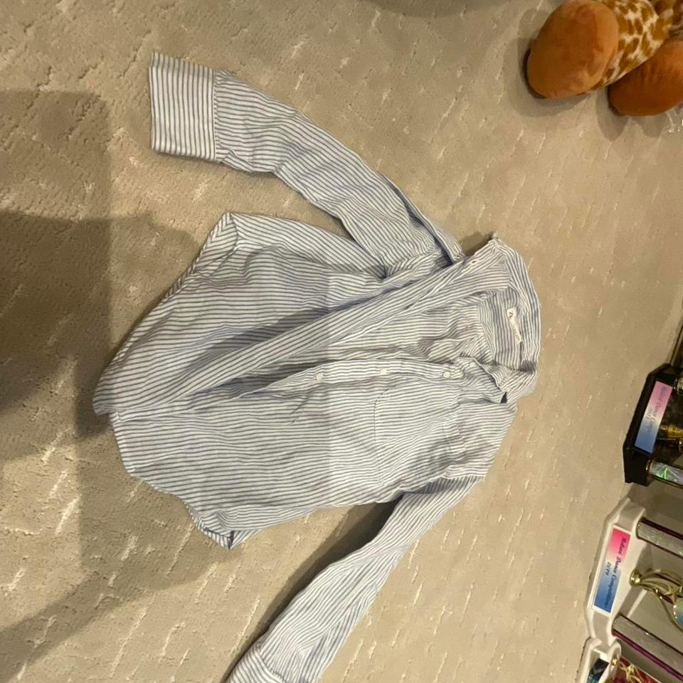 Zara Blue And White Striped Dfec