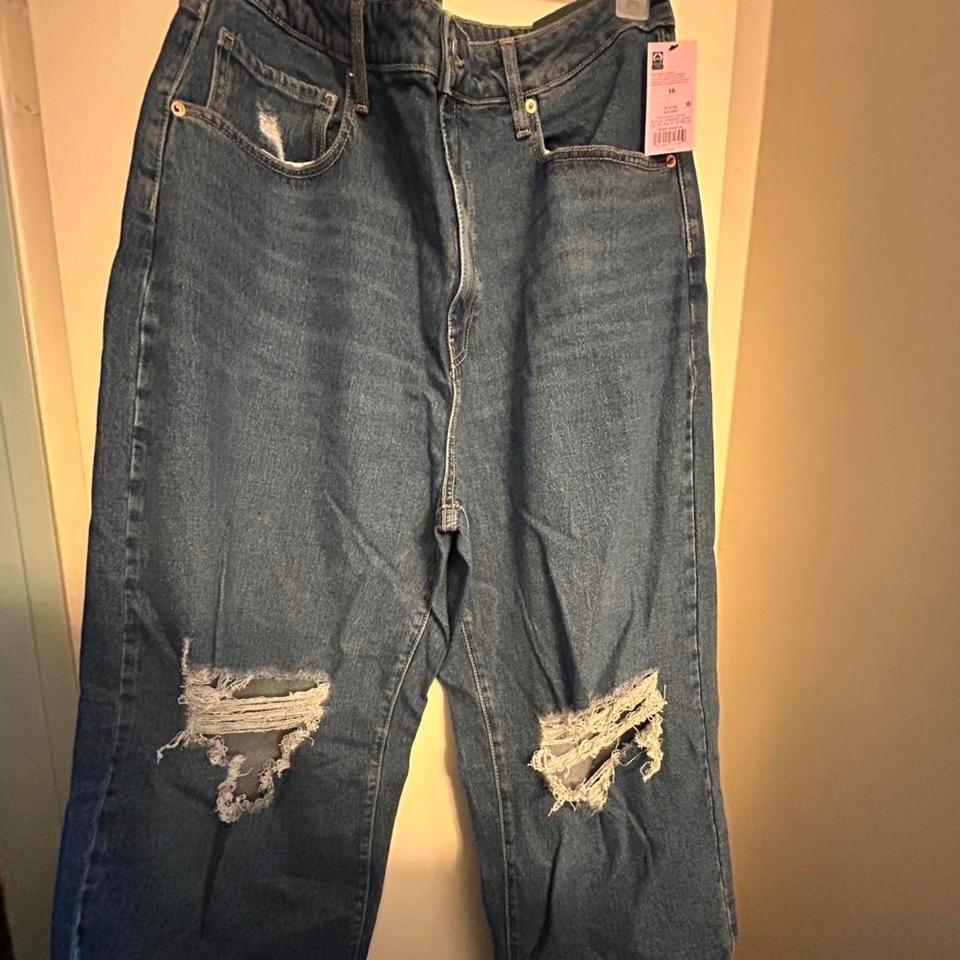 High Waisted Blue Denim Jeans With 7b41