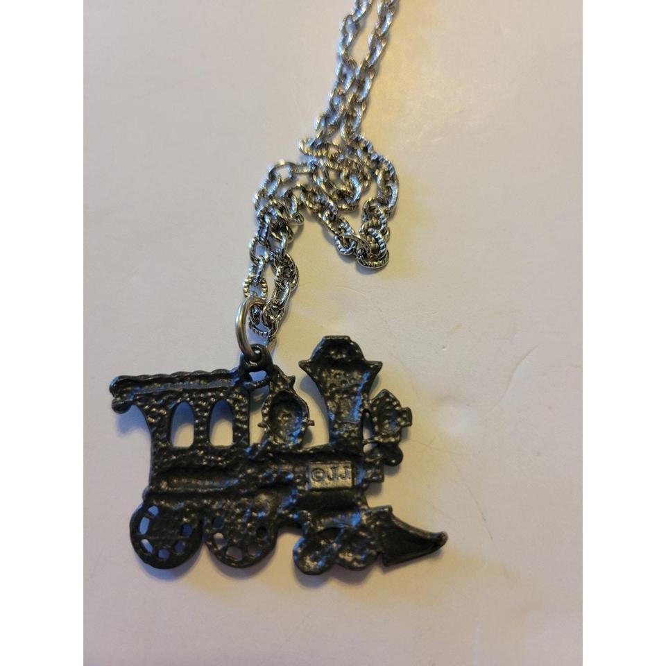 Jj Jonette Pewter Train Pendant 5