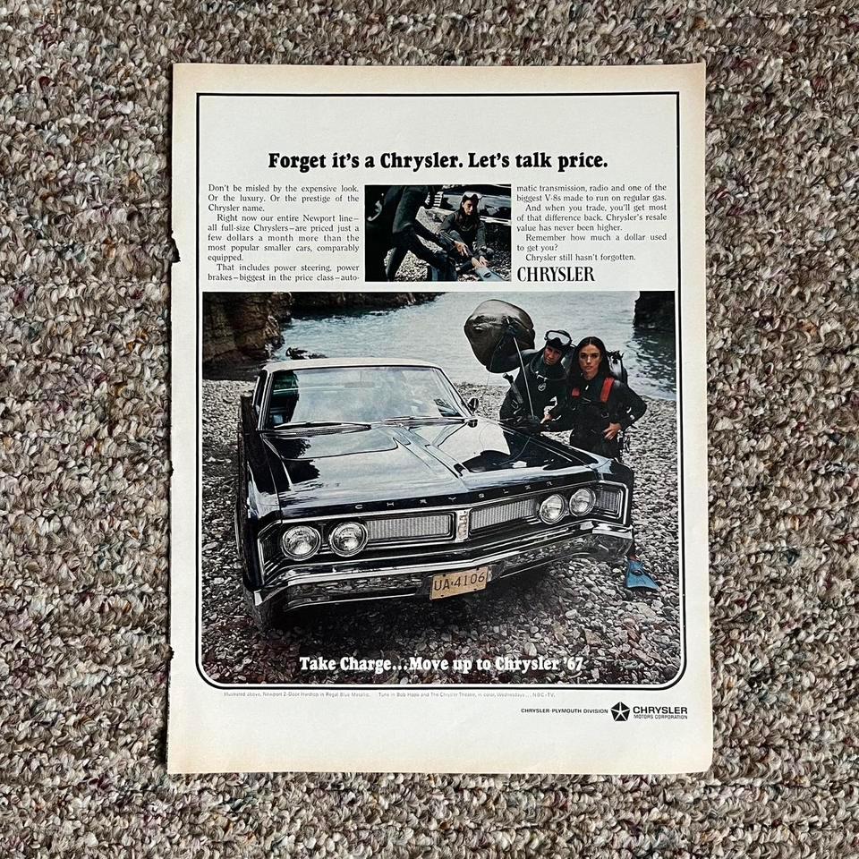 Vintage 1967 Chrysler Car Print