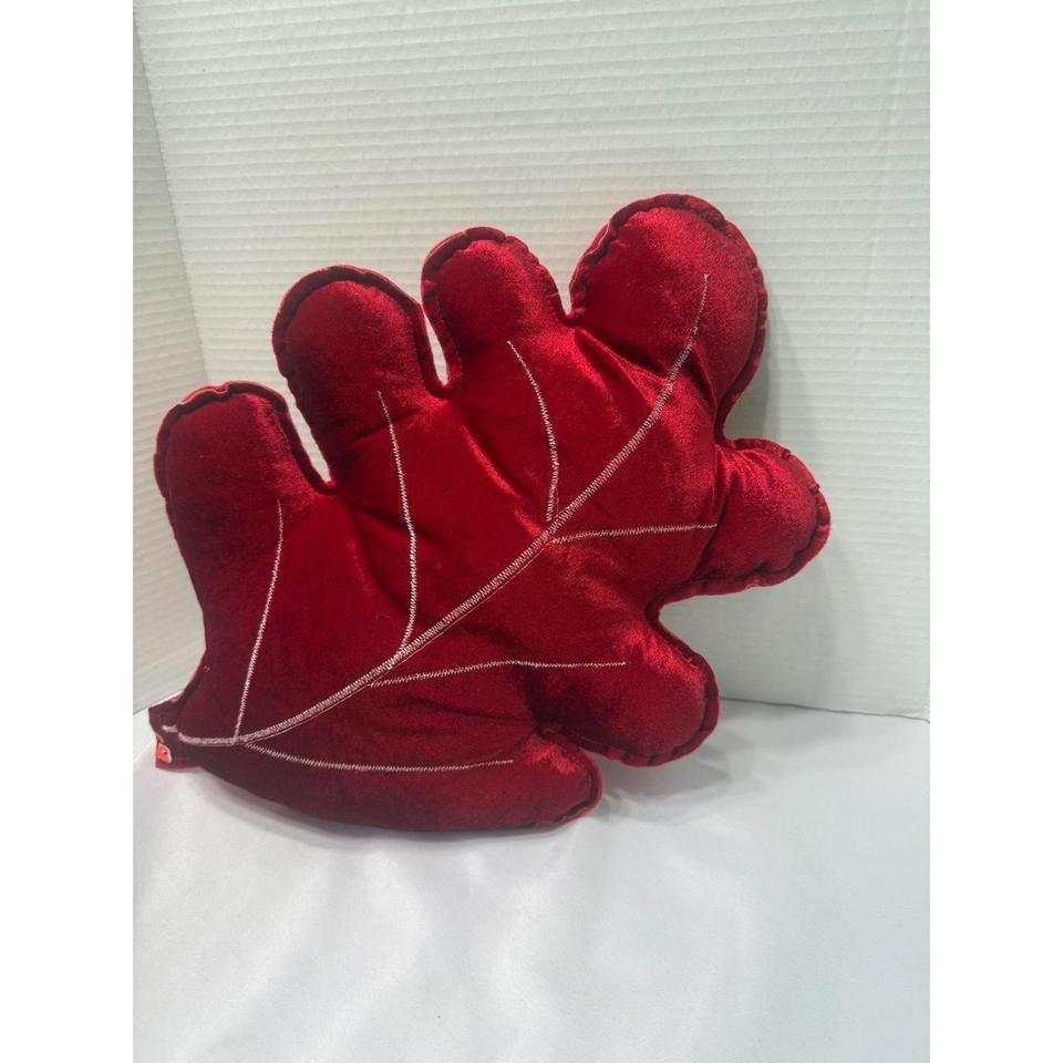 Red Oak Leaf Shaped Plush 48fb 2
